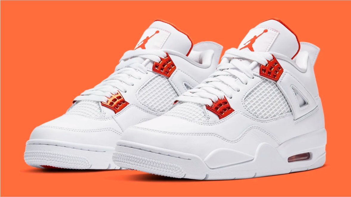 Jordan shops 4 white blue orange