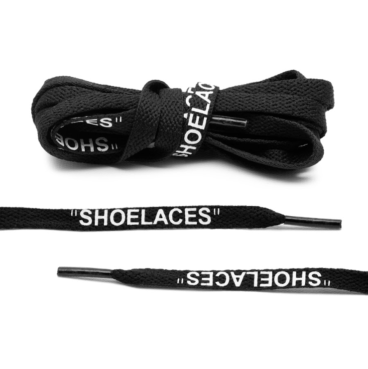 black off-white shoelaces