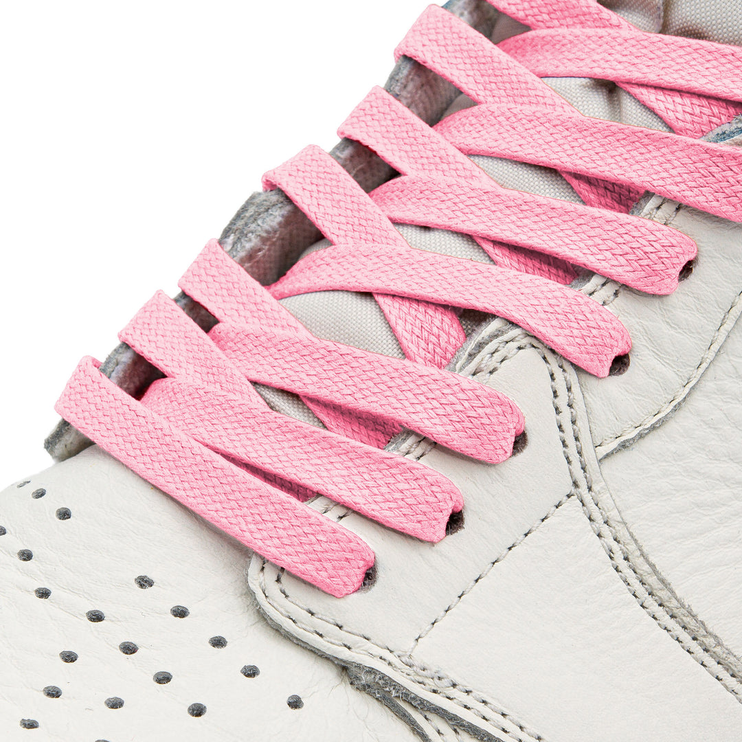 Pink Waxed Shoe Laces