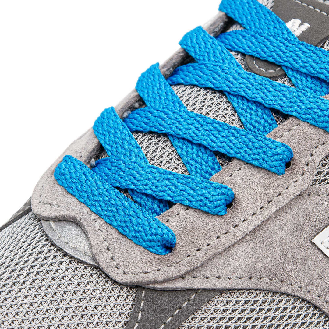 Bahama Blue Flat Shoe Laces - Lace Lab