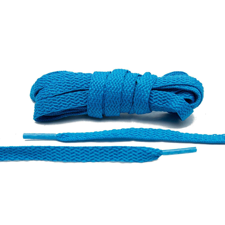 Bahama Blue Flat Shoe Laces - Lace Lab