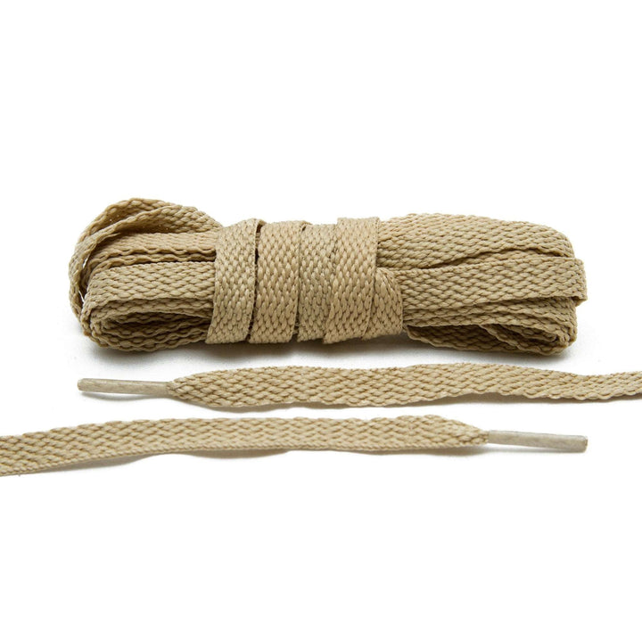 Beige Flat Shoe Laces - Lace Lab