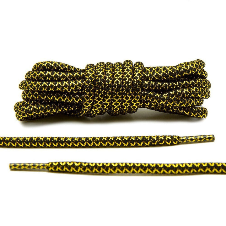 Black/Metallic Gold Rope Laces *FINAL SALE* - Lace Lab