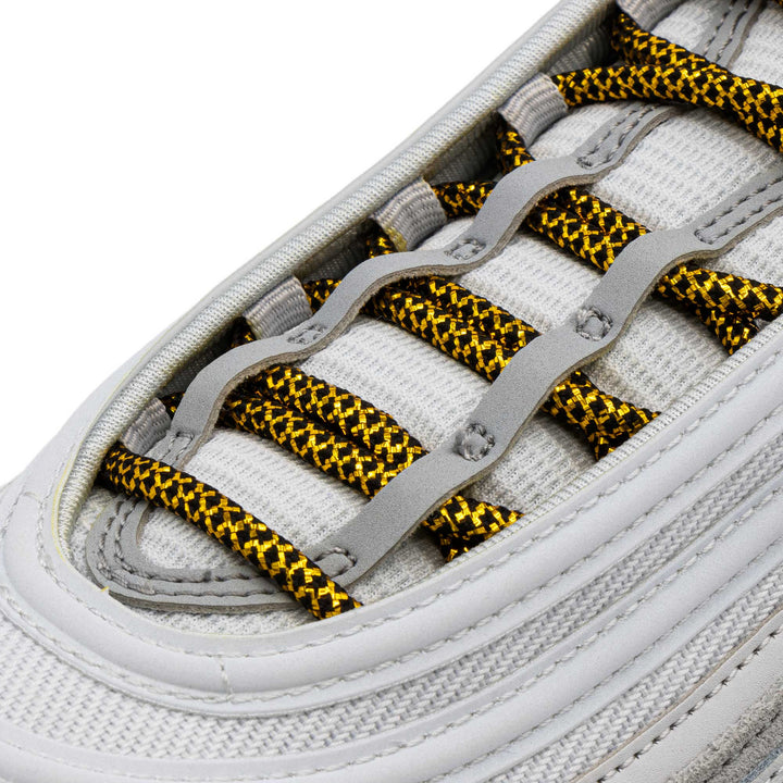 Black/Metallic Gold Rope Laces *FINAL SALE* - Lace Lab