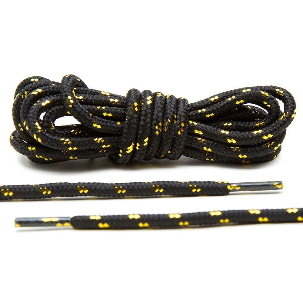 Black/Metallic Gold v2.0 Rope Laces - Lace Lab