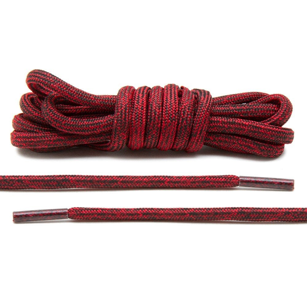 Black/Red Multi - Color Rope Laces - Lace Lab