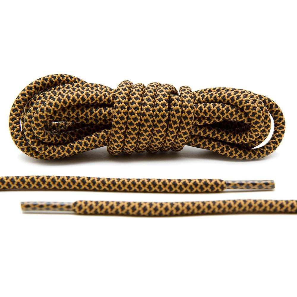 Black/Tan Rope Laces - Lace Lab