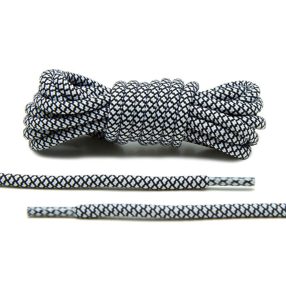 Black/White Rope Laces - Lace Lab