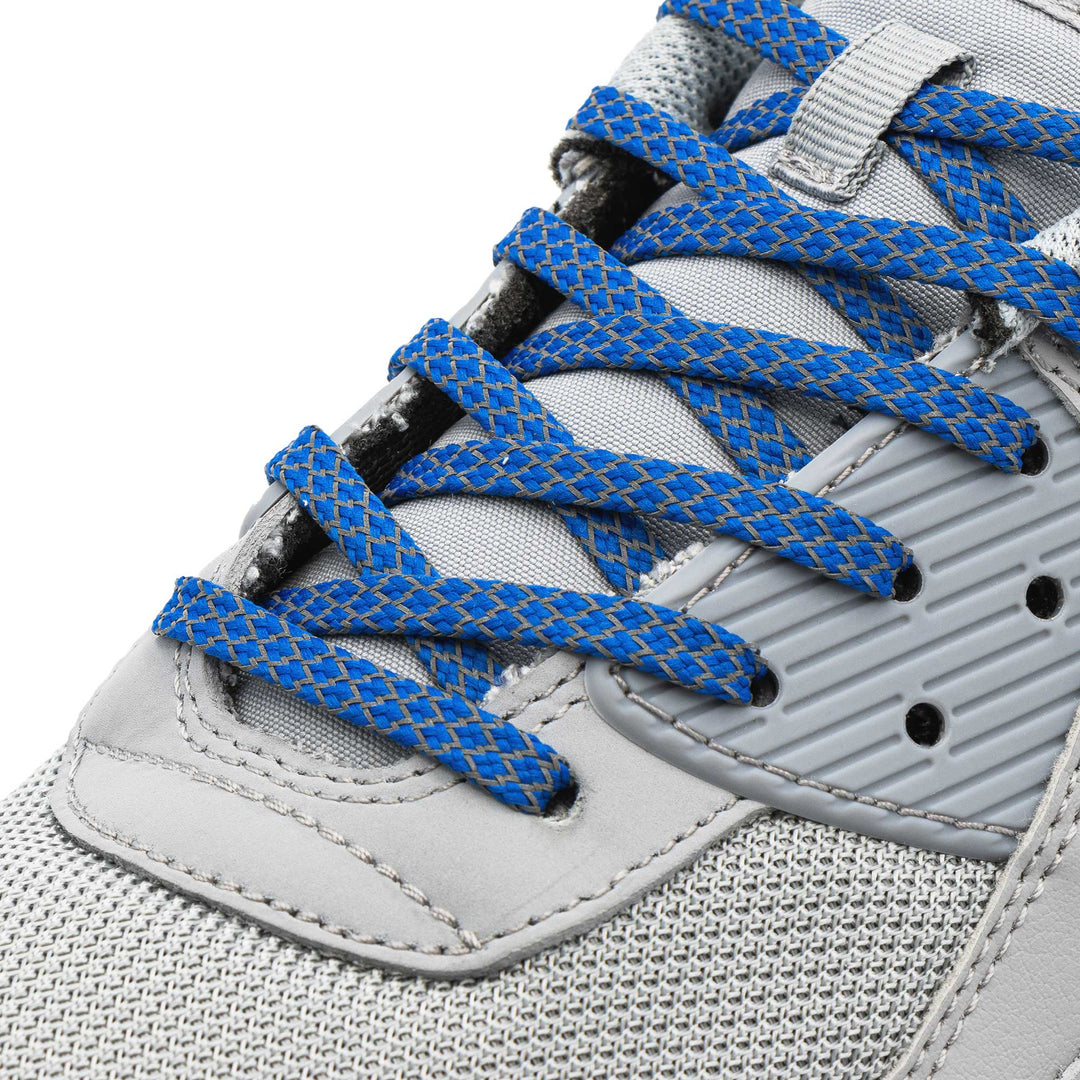 Blue - Reflective Flat Laces 1.0 - Lace Lab