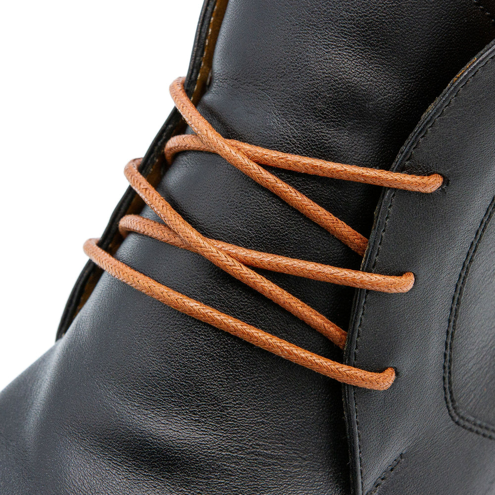 Brown Waxed Dress Shoelaces - Lace Lab