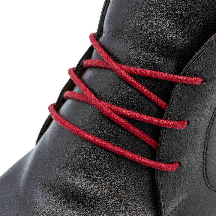 Burgundy Waxed Dress Shoelaces - Lace Lab