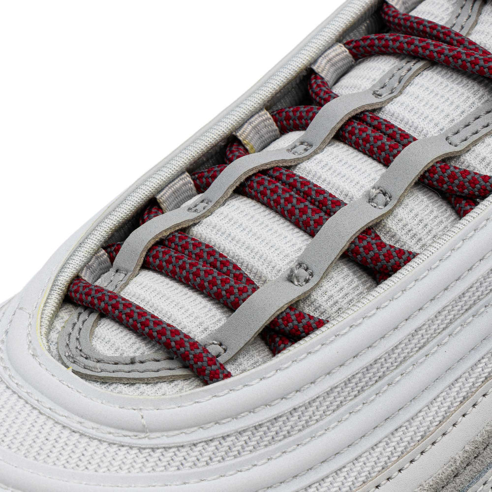 Burgundy/Grey Rope Laces - Lace Lab