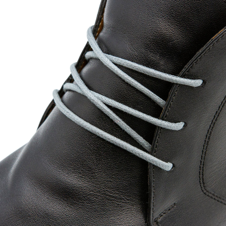 Cool Grey Waxed Dress Shoelaces - Lace Lab