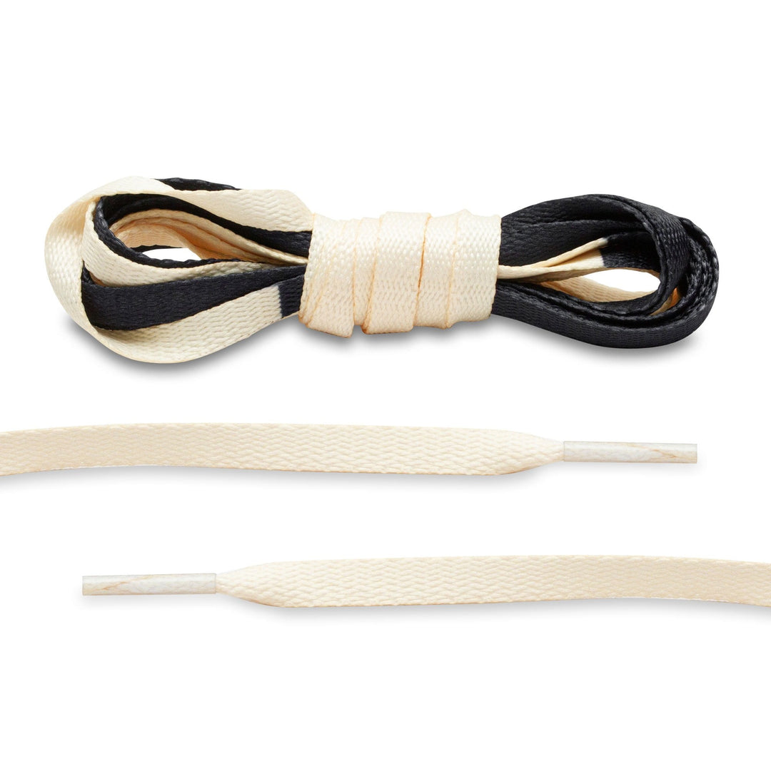 Cream/Black Union Jordan 1 Replacement Shoelaces - Lace Lab