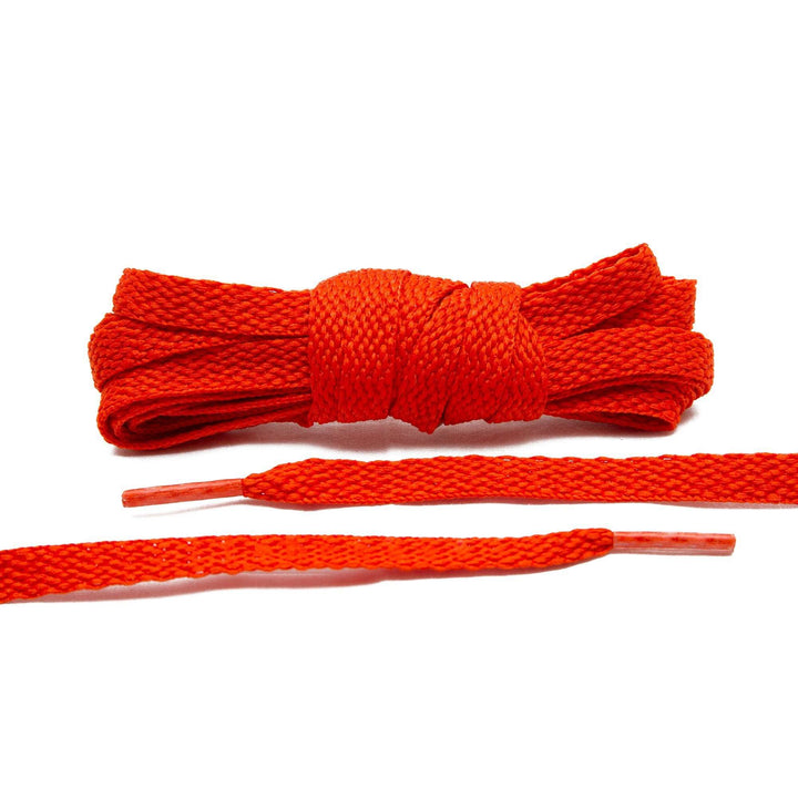 Dark Orange Flat Shoe Laces - Lace Lab