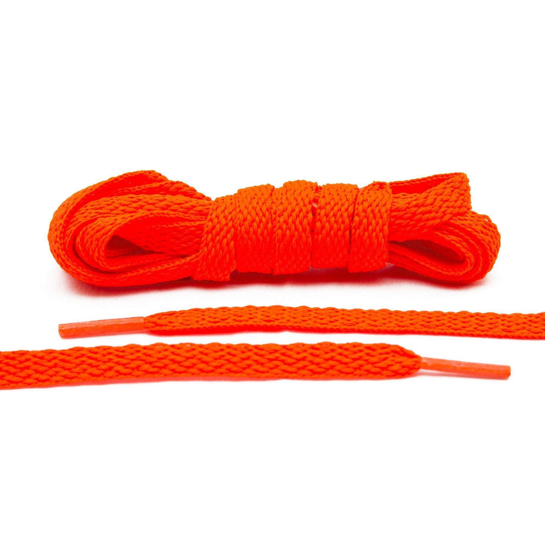 Flaming Orange Flat Shoe Laces - Lace Lab