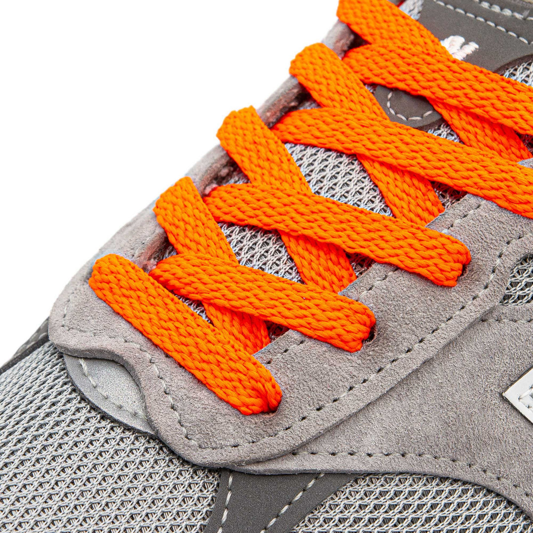 Flaming Orange Flat Shoe Laces - Lace Lab