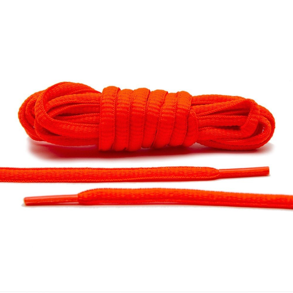 Flaming Orange - Thin Oval Laces - Lace Lab