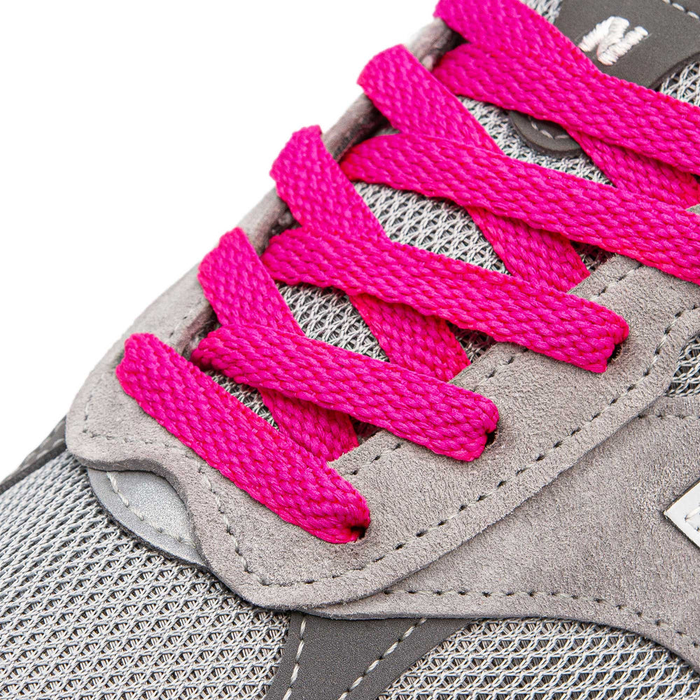 Fuchsia Flat Shoe Laces - Lace Lab