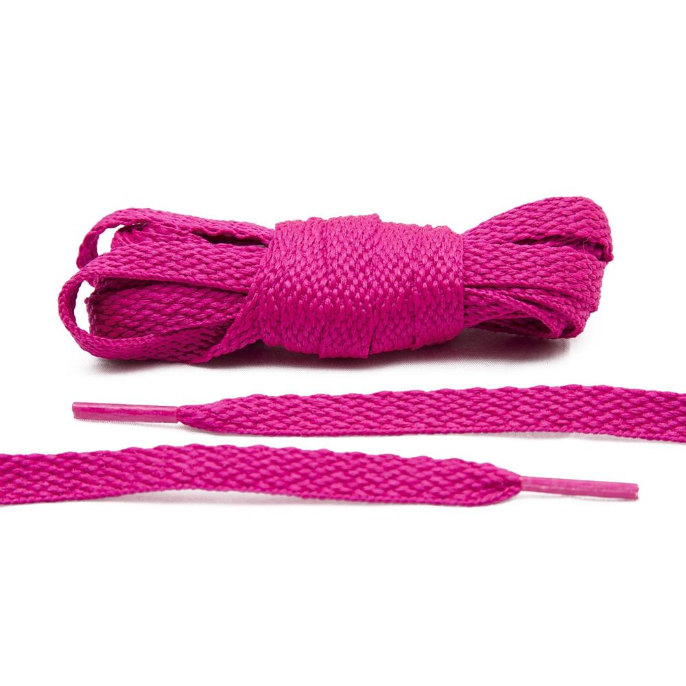 Fuchsia Flat Shoe Laces - Lace Lab