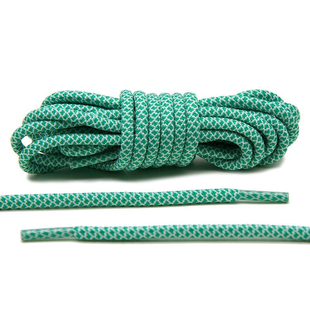 Green/White Rope Laces - Lace Lab