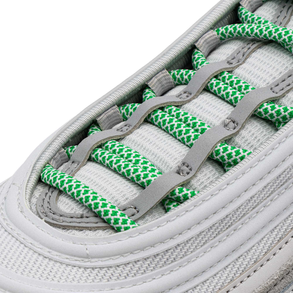 Green/White Rope Laces - Lace Lab