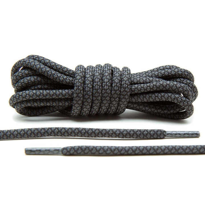 Grey/Black Rope Laces - Lace Lab