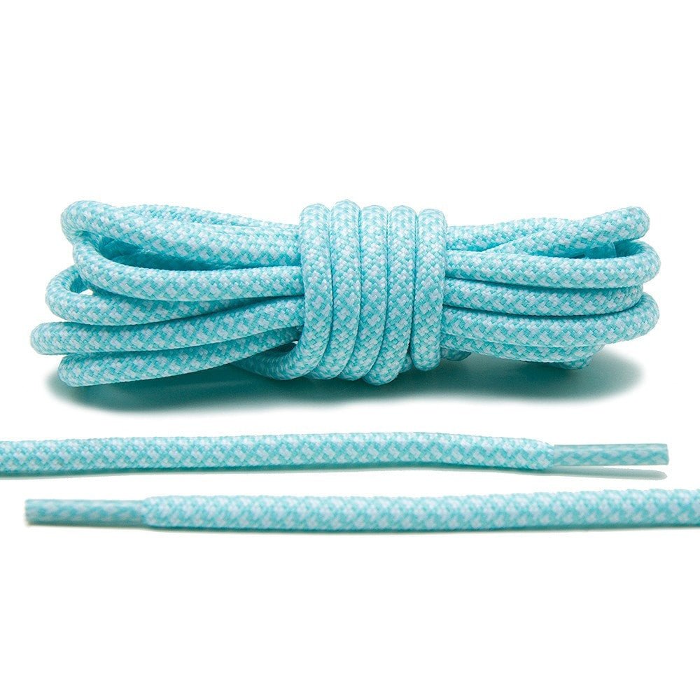 Mint Green/White Rope Laces - Lace Lab