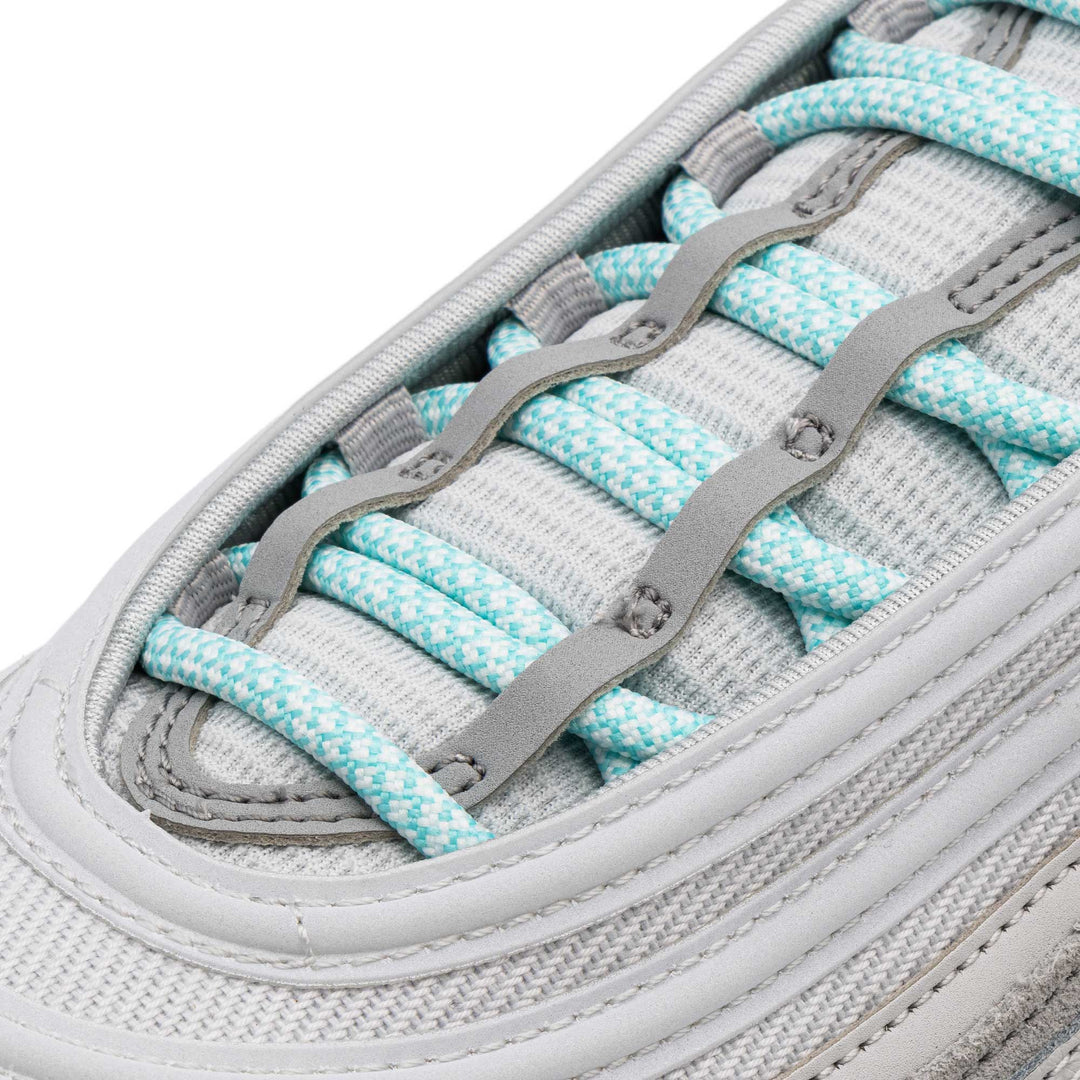 Mint Green/White Rope Laces - Lace Lab