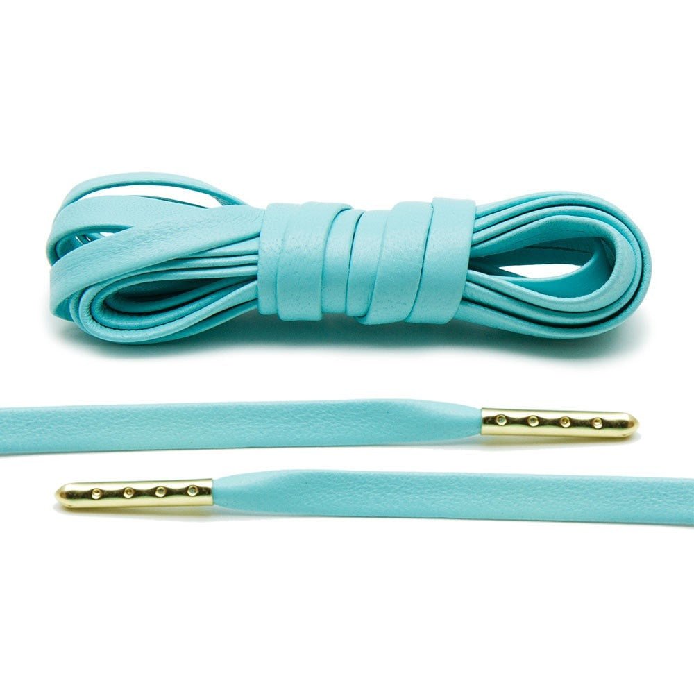 Mint Luxury Leather Laces - Gold Plated - Lace Lab