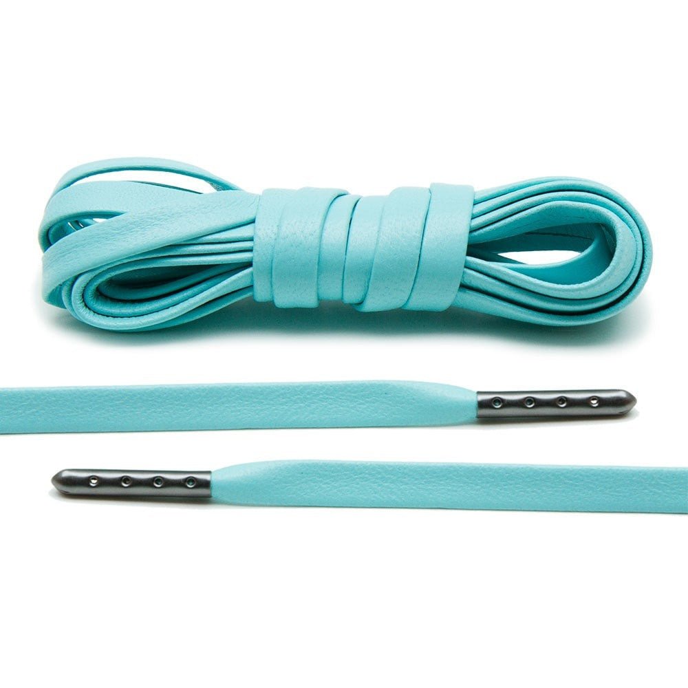 Mint Luxury Leather Laces - Gunmetal Plated - Lace Lab