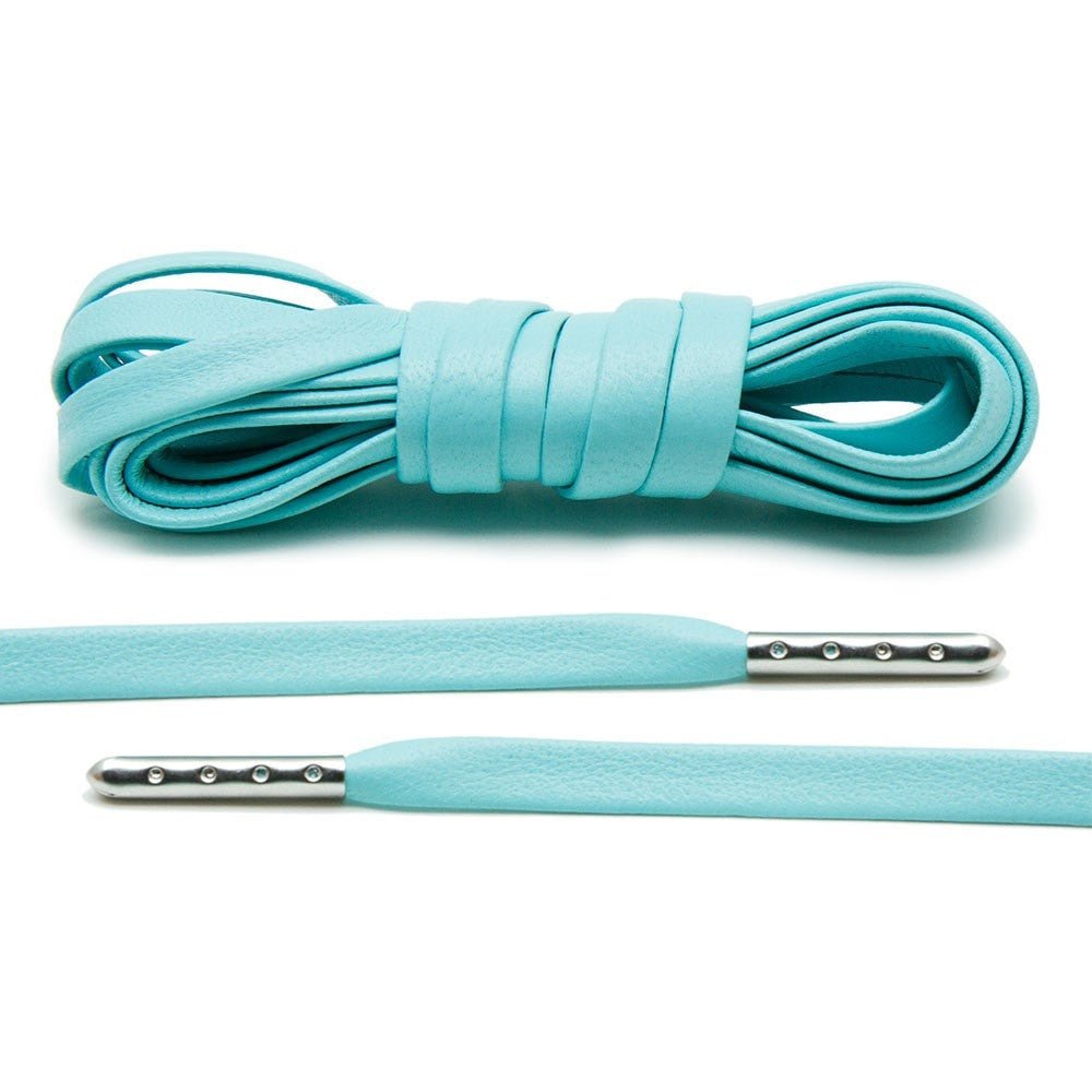 Mint Luxury Leather Laces - Silver Plated - Lace Lab