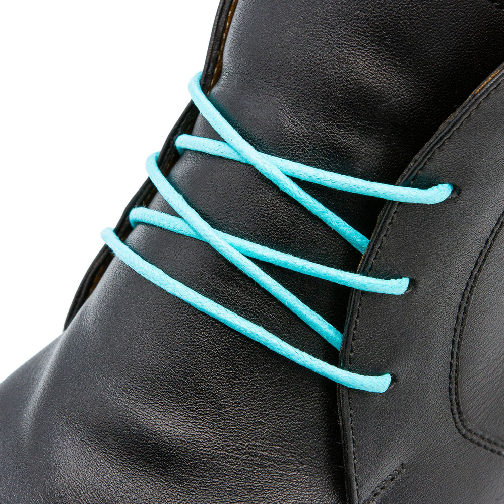 Mint Waxed Dress Shoelaces - Lace Lab