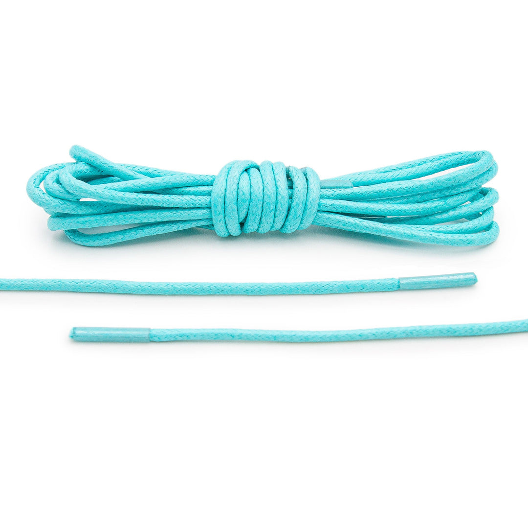 Mint Waxed Dress Shoelaces - Lace Lab