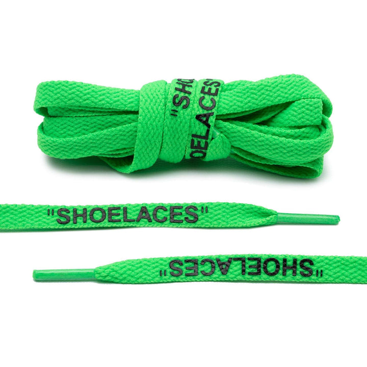 Neon Green Off - White Style "SHOELACES" - Lace Lab