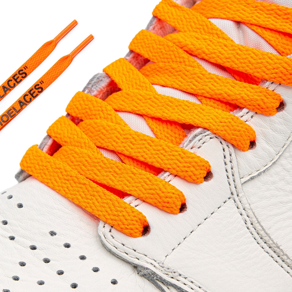 Neon Orange/Black Off - White Style "SHOELACES" - Lace Lab