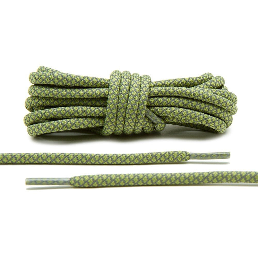 Olive 3M Reflective Rope Laces - Lace Lab