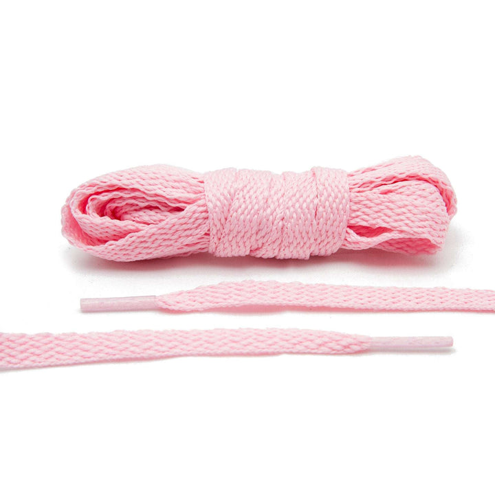 Pink Flat Shoe Laces - Lace Lab