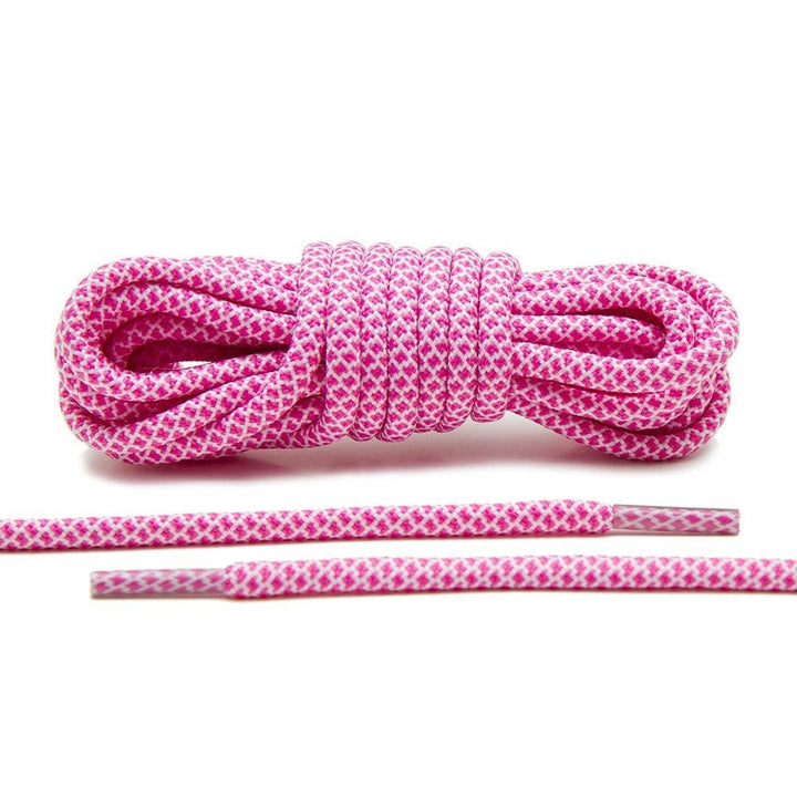 Pink/White Rope Laces - Lace Lab