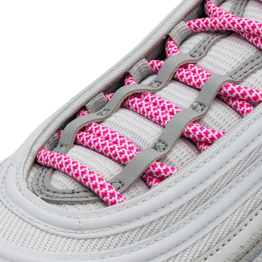 Pink/White Rope Laces - Lace Lab