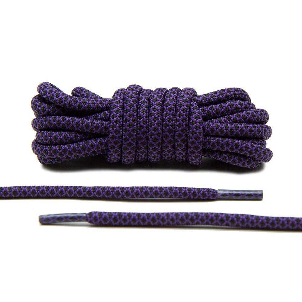 Purple/Black Rope Laces - Lace Lab