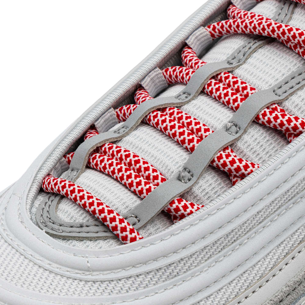 Red/White Rope Laces - Lace Lab