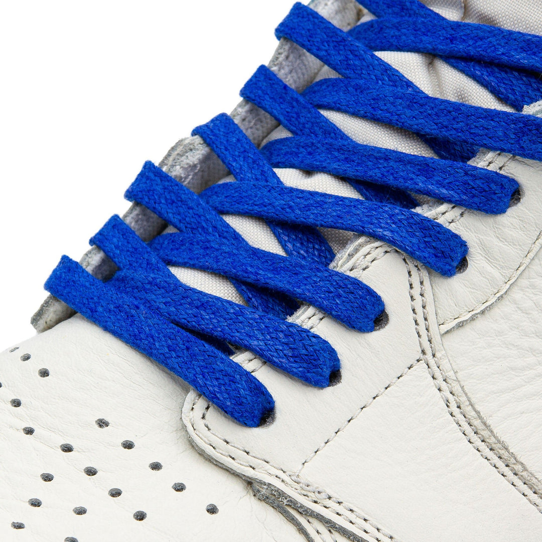 Royal Blue Waxed Shoe Laces - Lace Lab