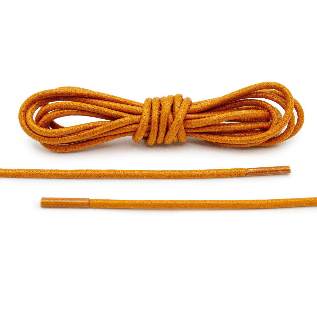 Tan Waxed Dress Shoelaces - Lace Lab