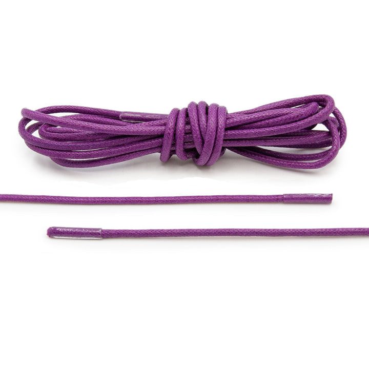 Violet Waxed Dress Shoelaces - Lace Lab