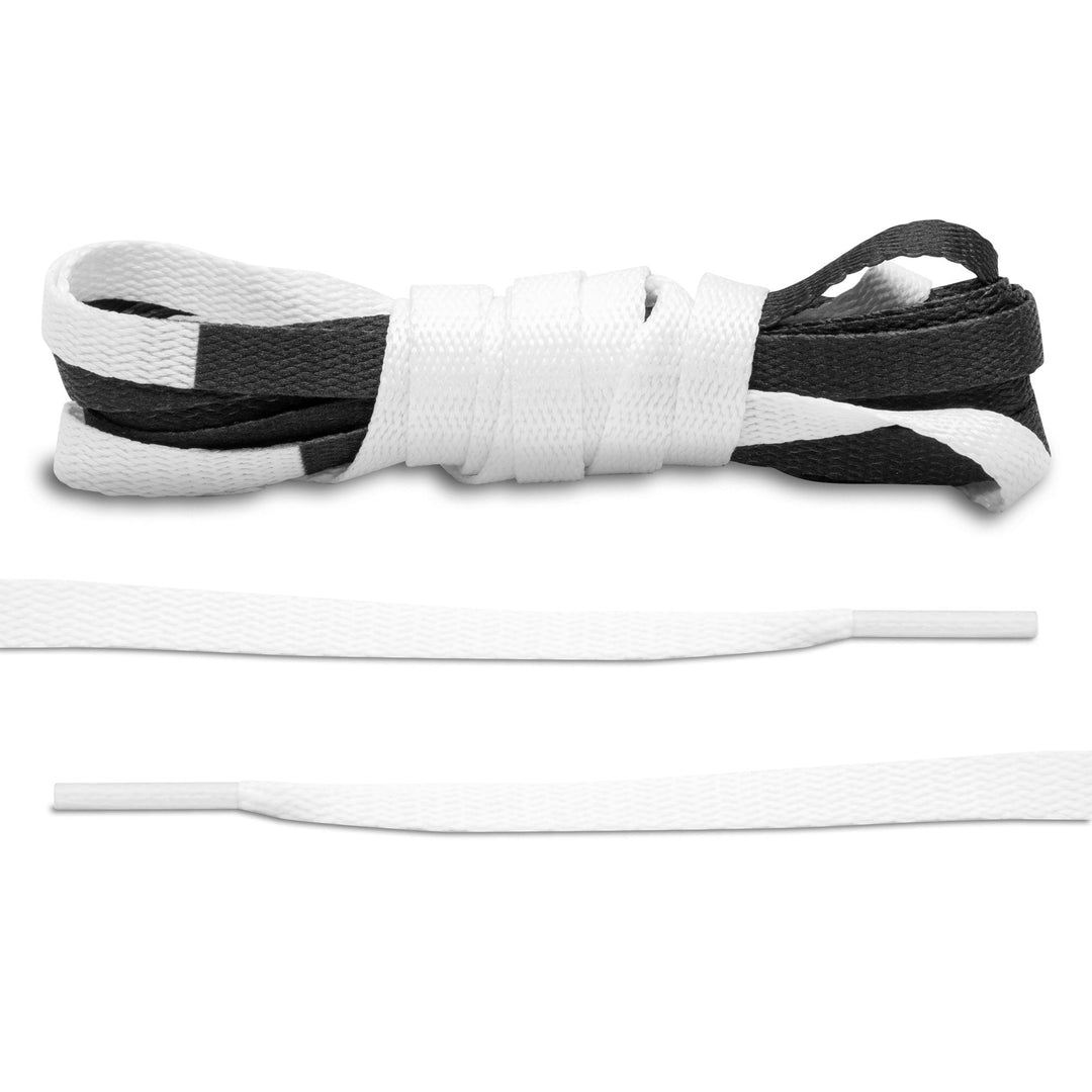 White/Black Union Jordan 1 Replacement Shoelaces - Lace Lab